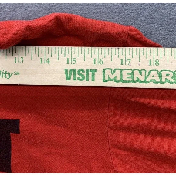 The Nike Tee Graphic T-Shirt Men's Size Medium Red Logo JUST DO IT Crew Neck - Picture 5 of 10